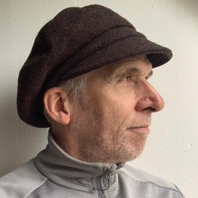Buy Harris Tweed Newsboy Cap in Brown, Men or Womens Cap Zutmaud