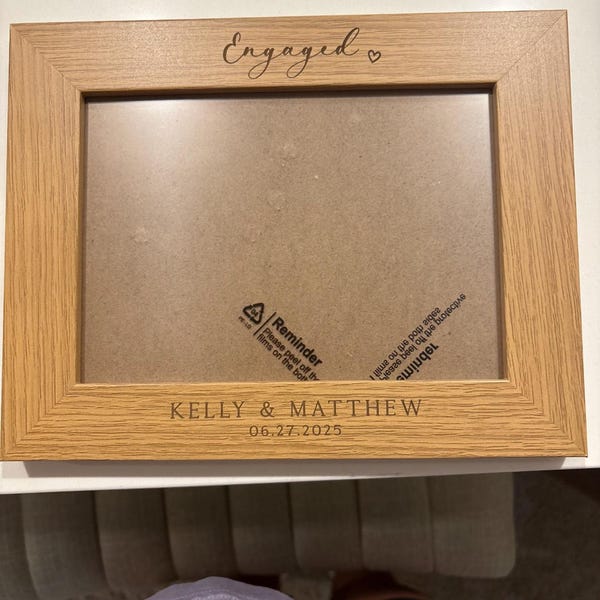 Engagement Gift | Engaged Photo Frame | Personalised Engaged Couple ...