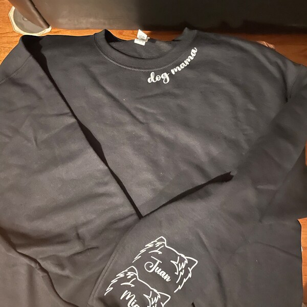 Personalized Cool Dog Moms Club AOP Sweater - Up to 8 Dogs - Mother's Day Gift Idea For Dog Lover