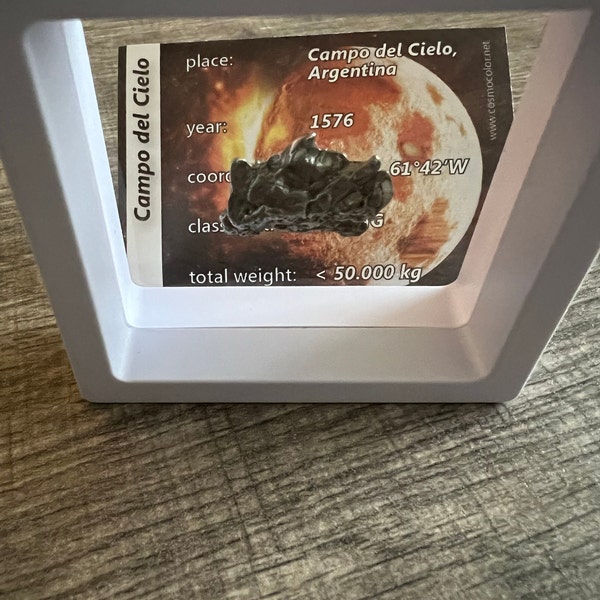 Meteorit Campo Del Cielo / Anhänger Mit Lederband / Sternschnuppe - Foto 10