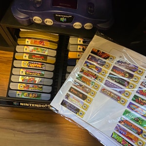 Nintendo 64 N64 End Labels custom Labels for All 296 Nintendo - Etsy