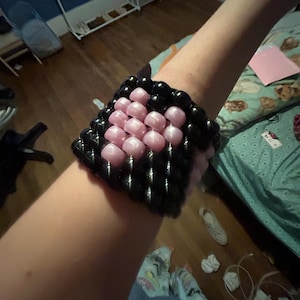 custom flat stitch kandi cuff