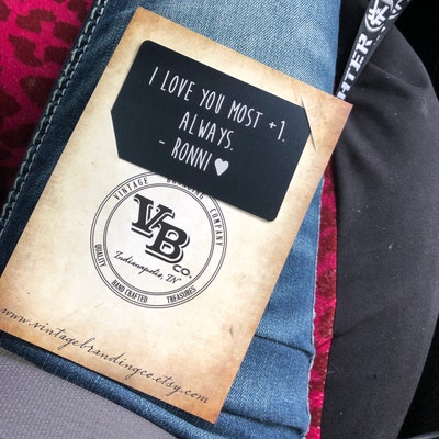 Engraved Wallet Insert Love Note Your Handwriting Option Wallet Card ...