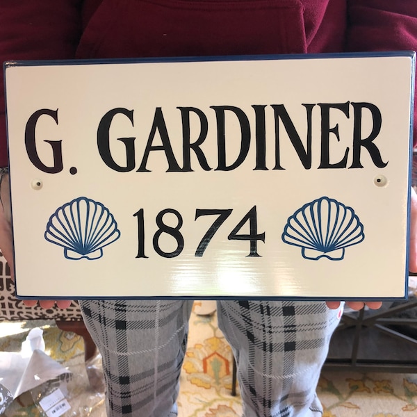 Circa Sign Hand Painted Wide Edge Rectangle for Historic House 14