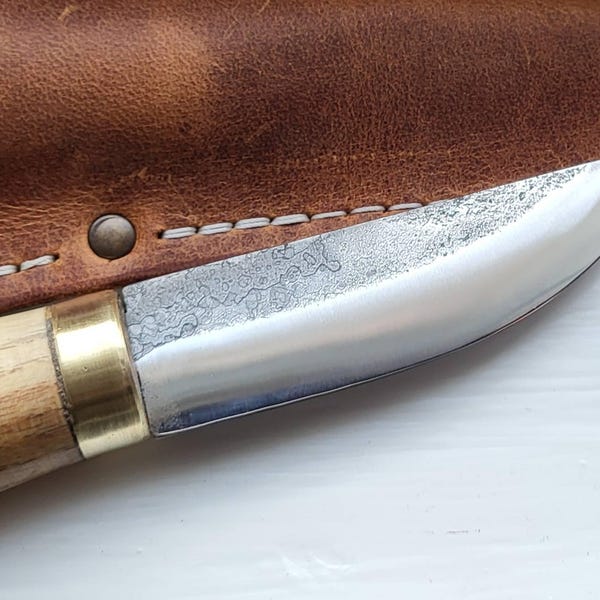 Hand-forged Wood Carving Knives Set 2-pcs. Spoon Carving Tool. Carbon ...