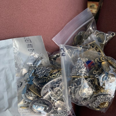 Grab Bag Liquidation Sale of 100 Assorted Charms in Silver, Gold ...