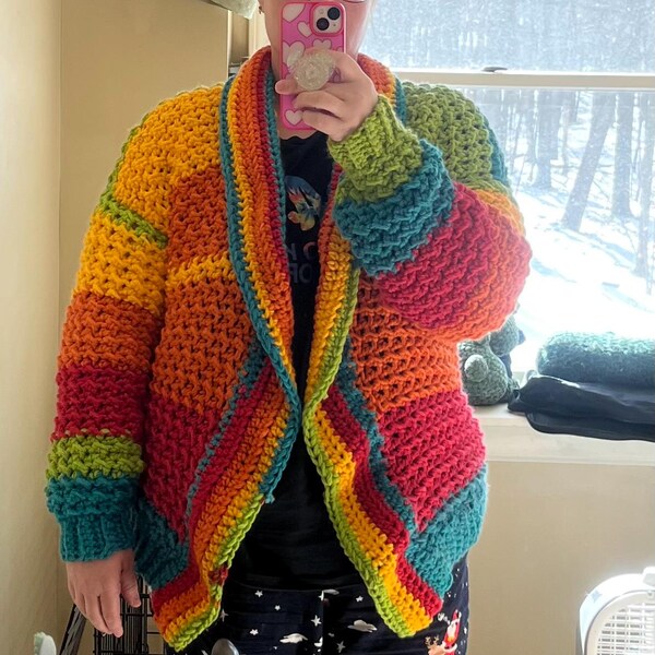 CROCHET BUTTON FRONT VEST TOP main image 1