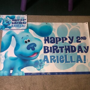 Blue's Clues Birthday Banner Blue's Clues TV Show - Etsy