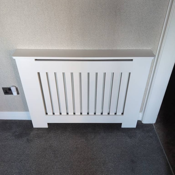 Vertical Custom Radiator Cover - White - Etsy UK