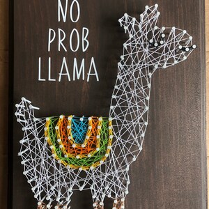 Llama String Art Kit for Kids, Llama String Art Craft Projects for Girls  Craft Activity, Makes a Large Llama Framed String Art Canvas, String Art  Kits