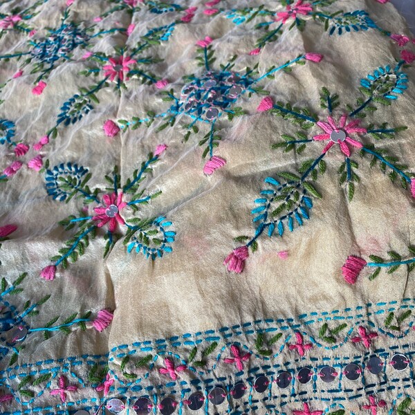 Fawn Sequinned Chiffon Dupatta main image 0
