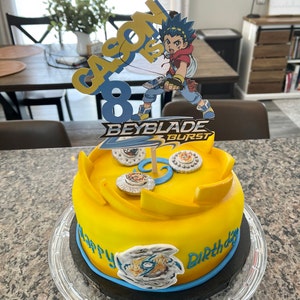 Beyblade Cake Topper Aiger Etsy Beyblade Cake Topper Aiger Etsy