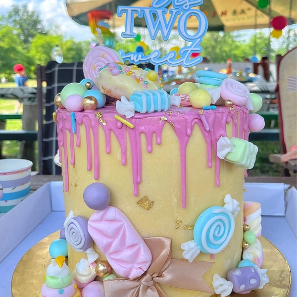 Endlich Schulkind Tortendeko Holz - Blaue Cake Topper Für Einschulung 2024