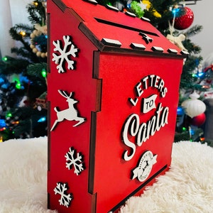 Letters to Santa Mailbox SVG Laser Cut Files for Glowforge Laser Cutter ...