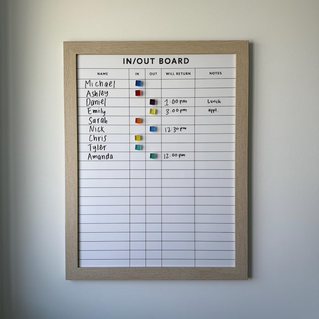 Office Home Whiteboard With Markers DOLLAR BOSS Magnetic Whiteboard ...