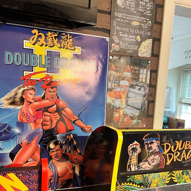 Double Dragon II The Revenge Game Box Art Poster 17x24 Nintendo