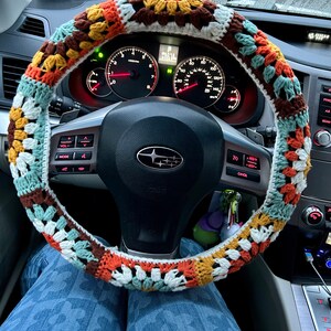 Crochet Wheel Cover Handmade Crochet Steering Wheel Cover For Women Girl  Car Interior Accessories Decorations - Temu Germany
