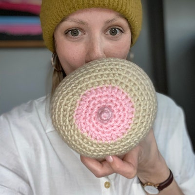 Breast Model, Crochet Boob, Lactation Model, Breastfeeding Aid, Crochet