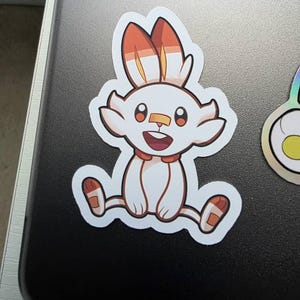 ポケモンステッカー - ファイヤースターター、ダイカット、ビニール