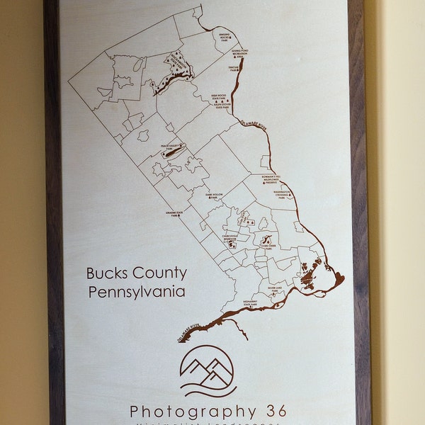 Philadelphia Main Line Map, Customizable Engraved Wood Art, New Home ...