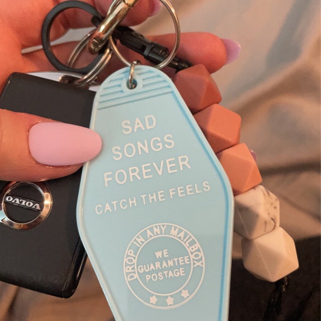 Motel Key Tag | Vintage Style Key Tag | Sad Songs Forever