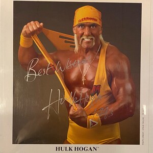 Hulk Hogan Signed 8x10 Photo, WWF Autographed Memorabilia - Etsy