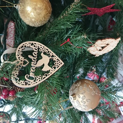 Personalised Christmas Decoration Santa 1st Xmas Gift Ornament - Etsy UK