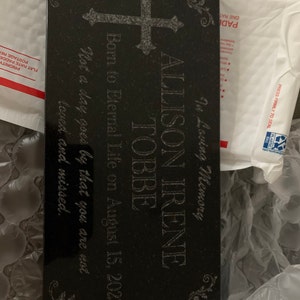 Memorial Stone for Mom Dad, Personalized in Loving Memory Memorial ...