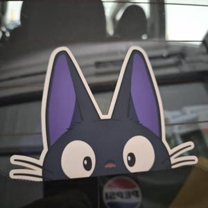 Jiji Cat Peeker - Vinyl Stickers / Car Decals / Multiple Sizes