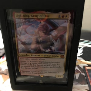 mtg lightning army of one commander deck MTG Deck Box & Card Holder