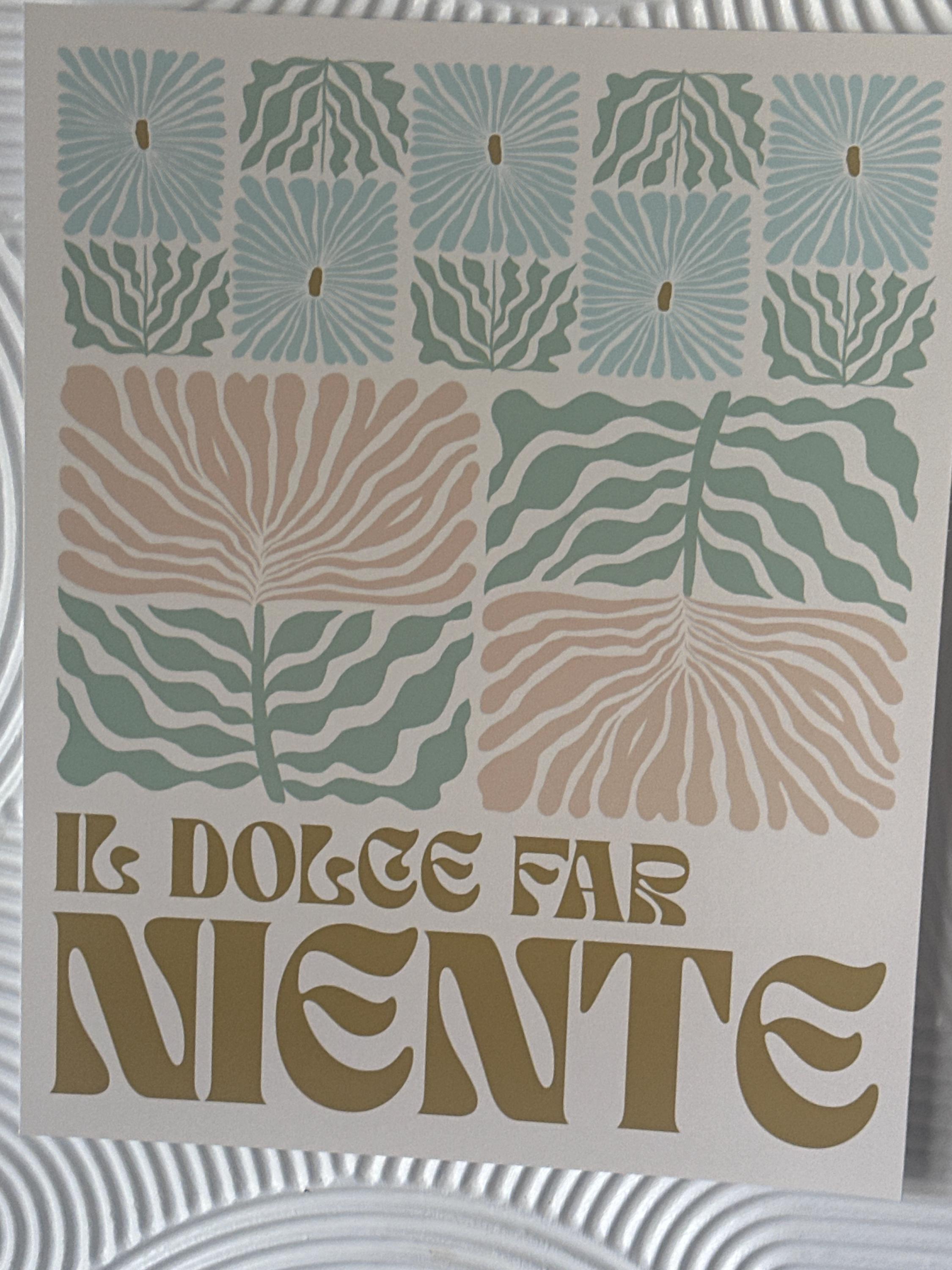 Il Dolce Far Niente Art Print – Italian Wall Art