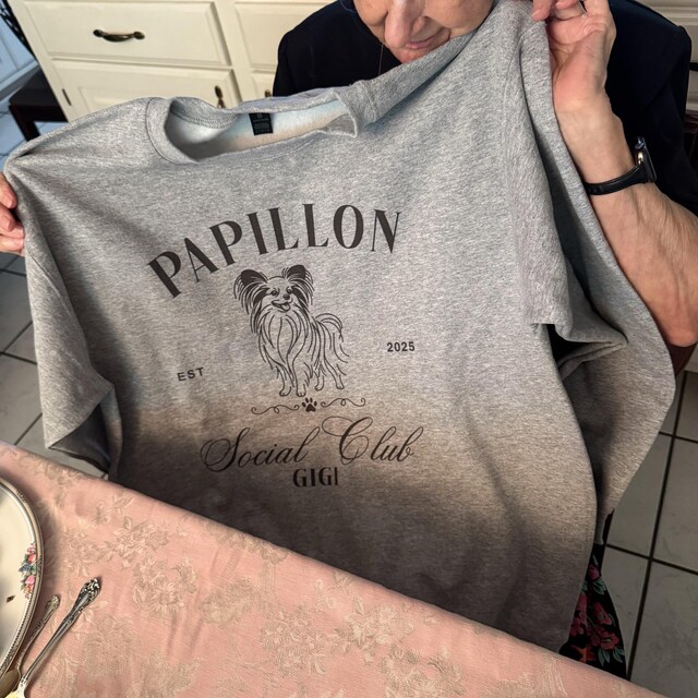 Papillon Social Club Sweatshirt | Papillon Sweater | Papillon Mom