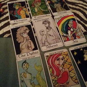 Greek Mythology Tarot Deck, Tarot Cards, Cubism-inspired, Mythological