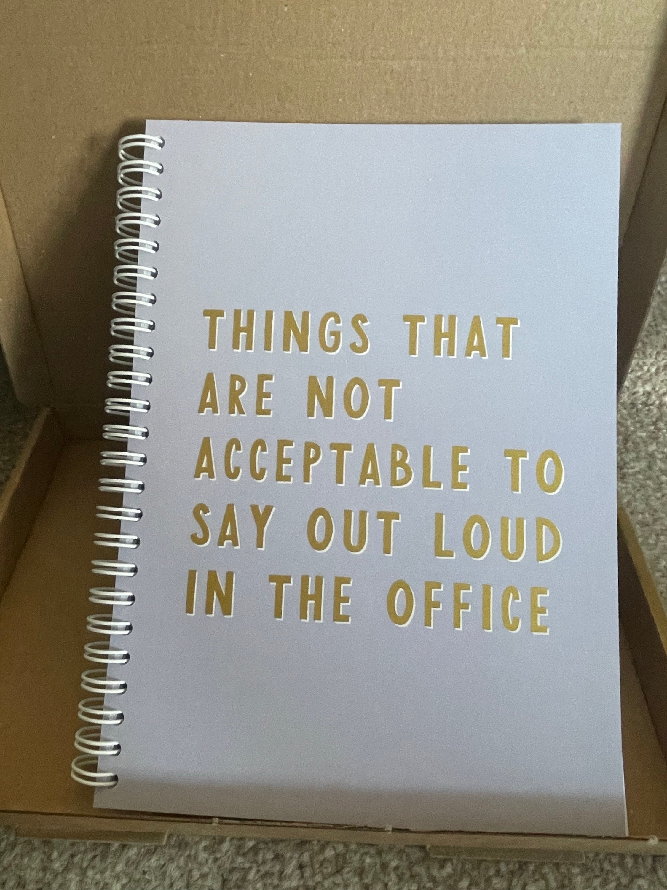 Funny office notebook | coworker gift ideas | gifts for coworker secret santa gift | funny work wife gift | favorite coworker funny gift