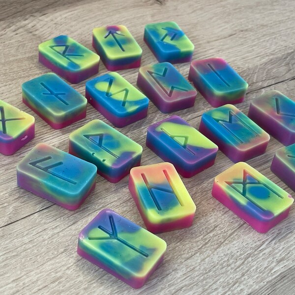 Rune Set Symbols Silicone Resin Mold, Viking Rune Pendant, Rune Energy ...