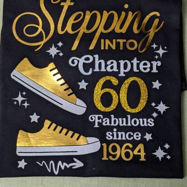 Stepping Into Chapter 60 Fabulous Since 1964 Svg, 60th Birthday Svg ...