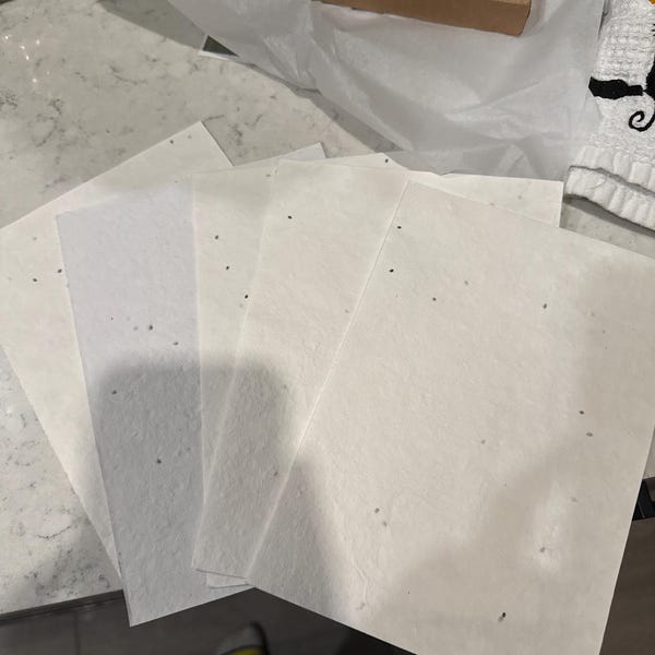 Basil Seed - Plantable Handmade Paper and Envelopes | Seeded Paper and ...