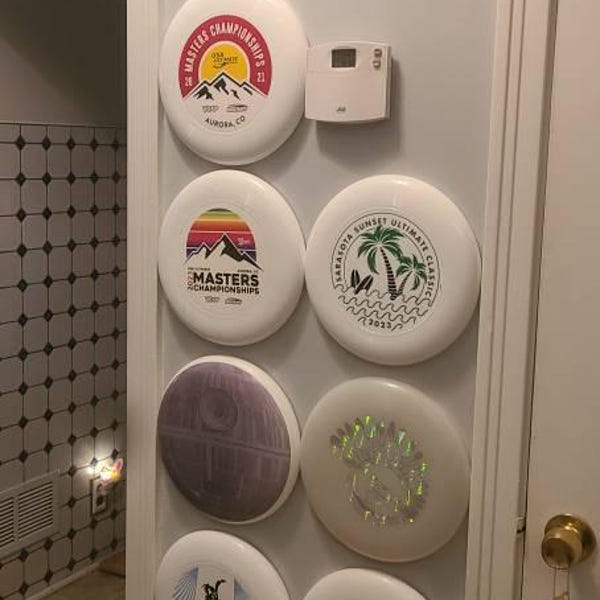 5 Pack - Disc Wall Hangers (no Holes) - Etsy