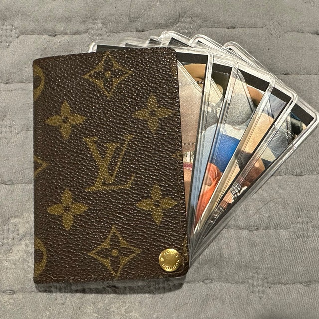 louis vuitton card sleeve louis vuitton m69533 coin card holder monogram eclipse with dust cover and  box