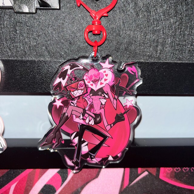 ハズビンホテル バレンタイン ハロウィン アクリルキーチェーン ハズビンホテル hazbin hotel バレンタイン アクリル