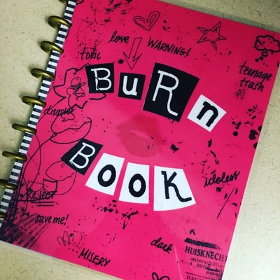 Front and Back Cover Set Mean Girls Inspired burn Book for Use With ...