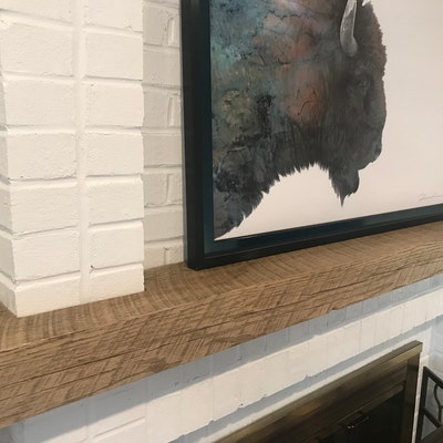 Fireplace Mantle, Reclaimed Wood, Rustic Decor, Resawn, Tung Oil Finish ...