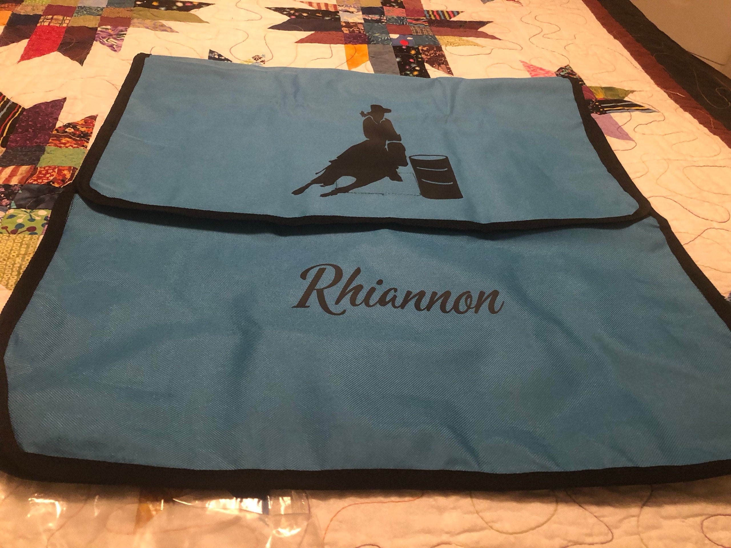 Personalized Horse Blanket Bag, Personalized Horse Supply, Horse Grooming Bag, Custom Horse Tote, Horse First Aid, Hanging Stall Storage Bag