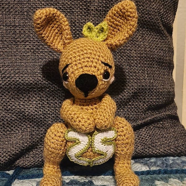 Kangaroo Crochet Pattern , Amigurumi Small Austalian Animal Crochet PDF ...