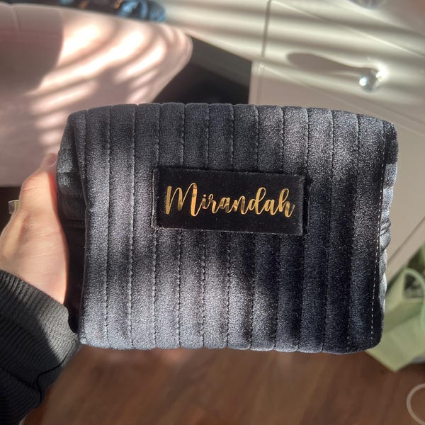 Custom makeup bag personalised bridesmaid gifts wedding gift travel