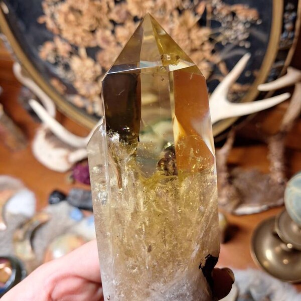 7-Piece Healing Crystals Set - Amethyst, Rose Quartz & Clear Quartz With Wooden Gift Box & Guide