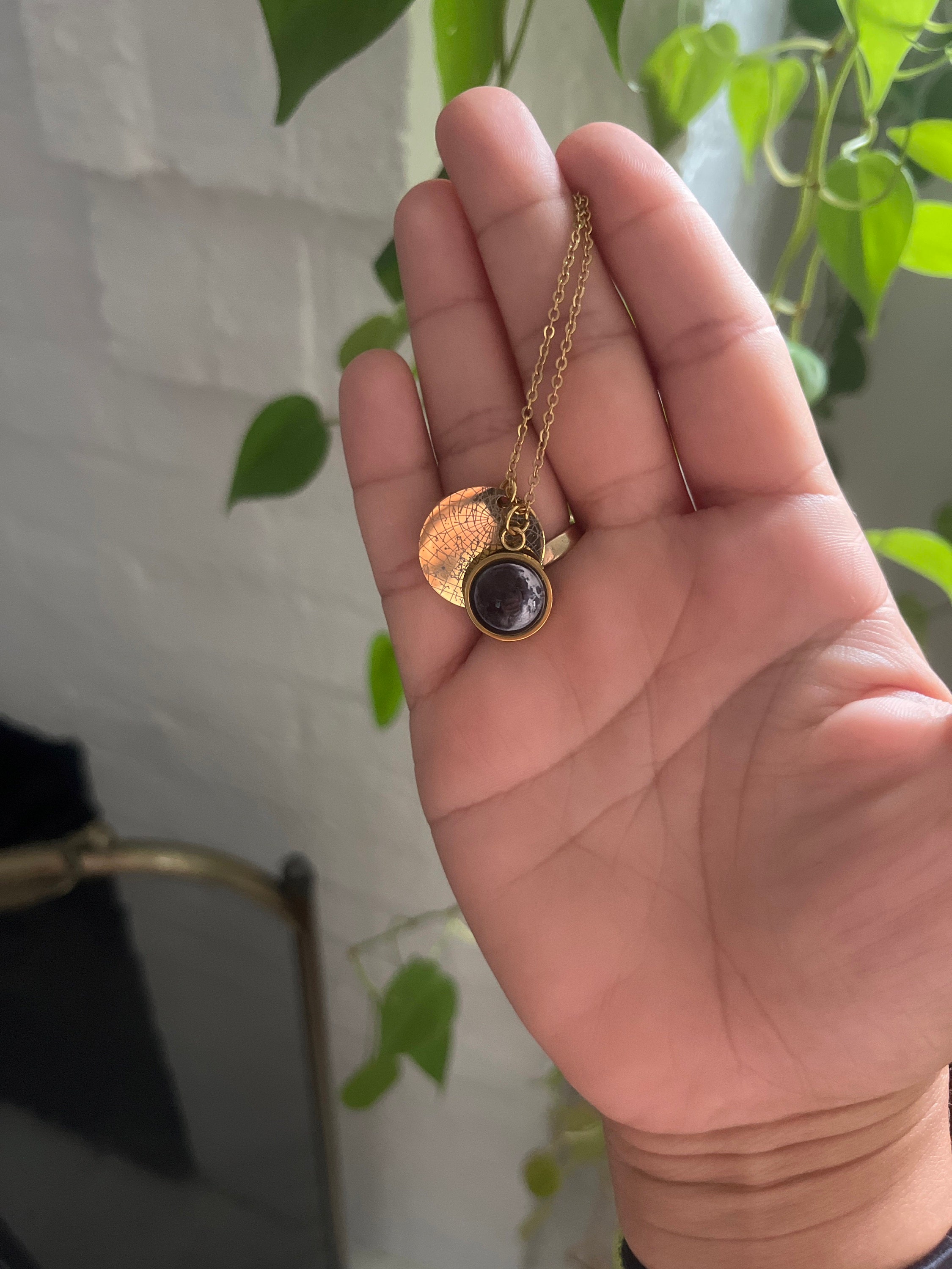 Personalized Moon Phase And Star Map By Date Necklace, Mother&#39;s Day Gift For Mom, Birthday Gift For Daughter, Custom Birth Moon Jewelry, A