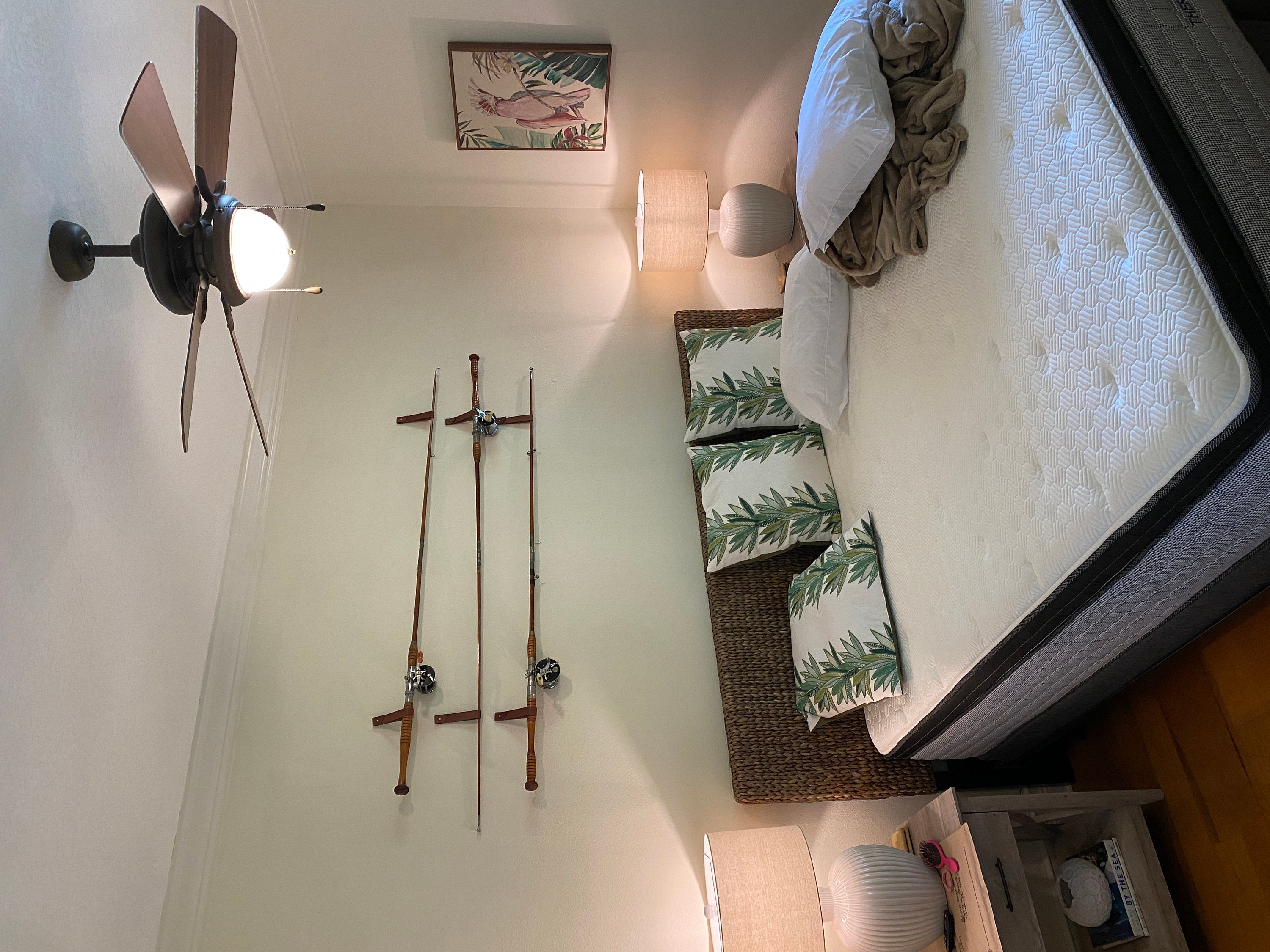 Leather Fishing Rod Holder, Rack, Pole Organizer, Fishing Decor, Fishing Pole Wall Mount, Tackle Storage, Rod Hanger, Wall Hanging Strap