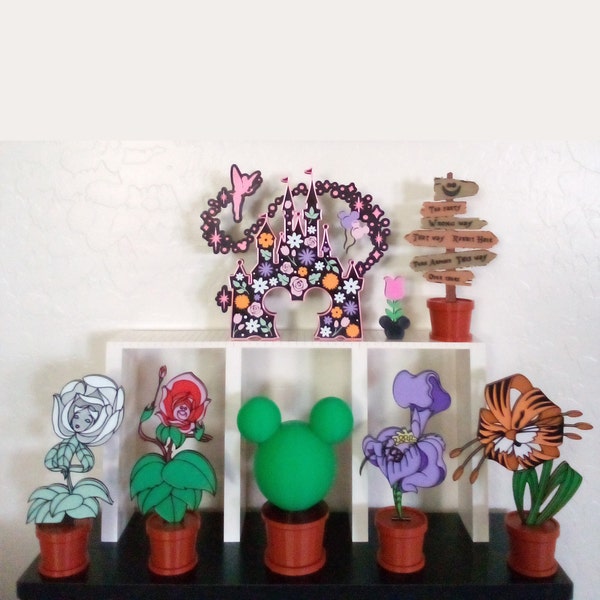 Disney's Alice in Wonderland Flower Decorations 3d Printed 9 Options ...