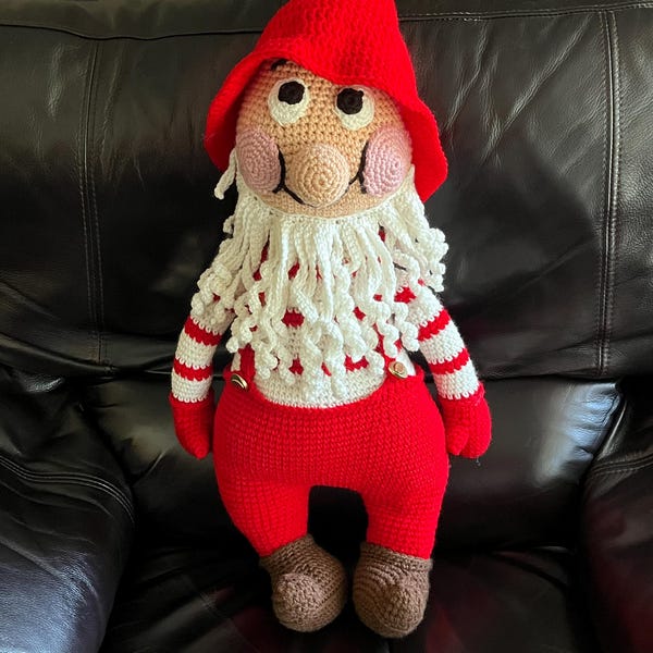 Crochet Pattern Christmas Gnome Amigurumi Christmas Crochet Holiday